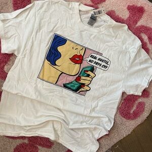 Pop art graphic t shirt
